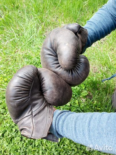 Боксерские перчатки СССР кожаные