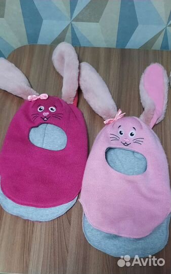 Шапка шлем для девочки 46 48