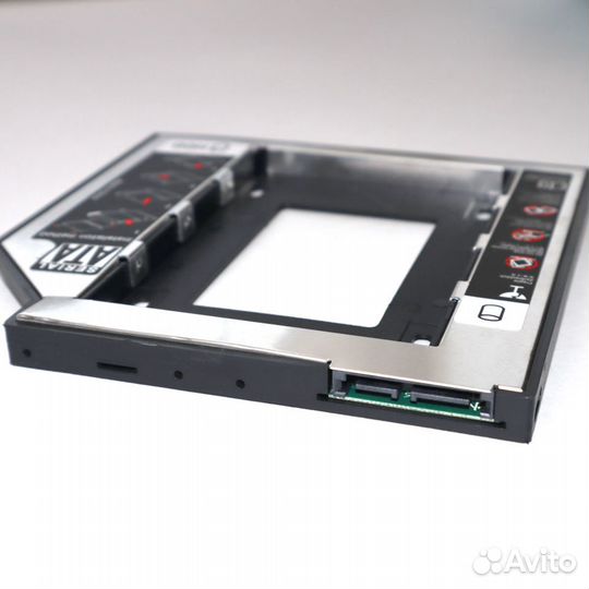 Салазки оптибей HDD/SSD для ноутбука 9,5 и 12.7 мм