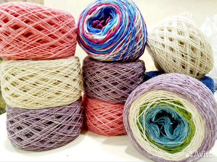 Пряжа нитки для вязания пакетом