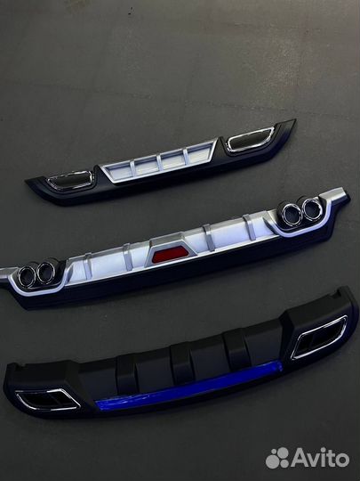 Диффузор заднего бампера Hyundai Solaris 2010 2022