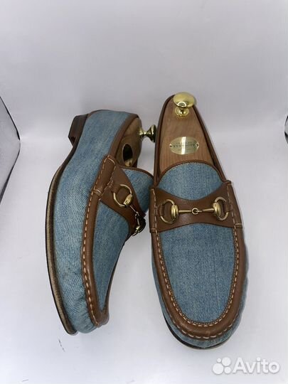 Лоферы Gucci (оригинал) 41,5-ст26,5