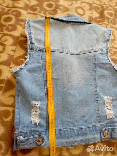 Джинсовая жилетка женская 42