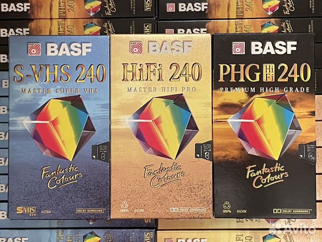 Видеокассеты S-VHS basf E-240 Новые