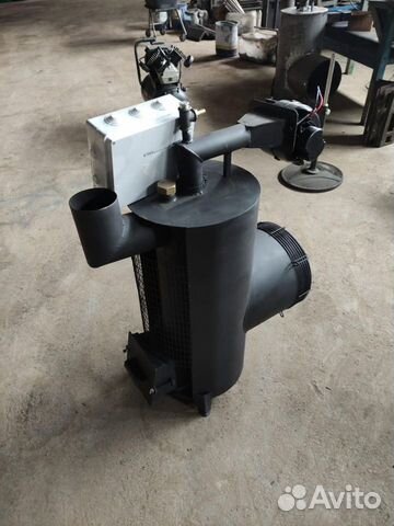 Печь котел на отработке