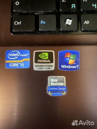 Игровой ноутбук asus core i5.K53s