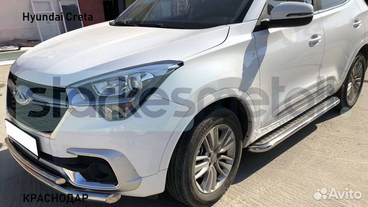 Пороги подножки Hyundai Creta OFFroad