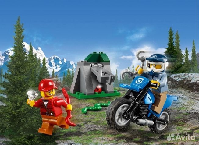 Lego city погоня на внедорожниках