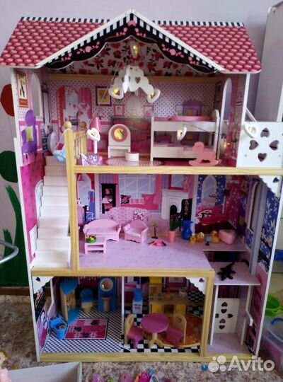 Большой дом Барби+мебель