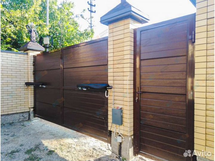 Распашные ворота / Ворота с калиткой