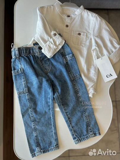 Боди рубашка на мальчика С&А 98