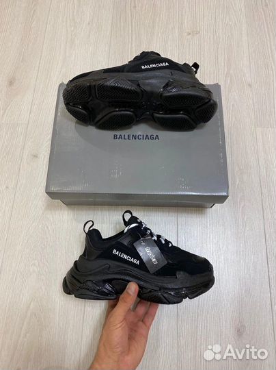 Кроссовки Balenciaga Triple-S Clear Sole Black