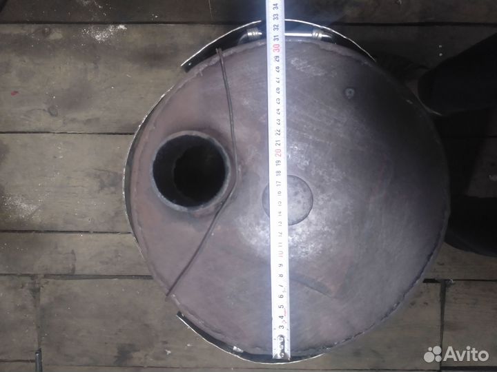 Печь в палатку верхнего горения