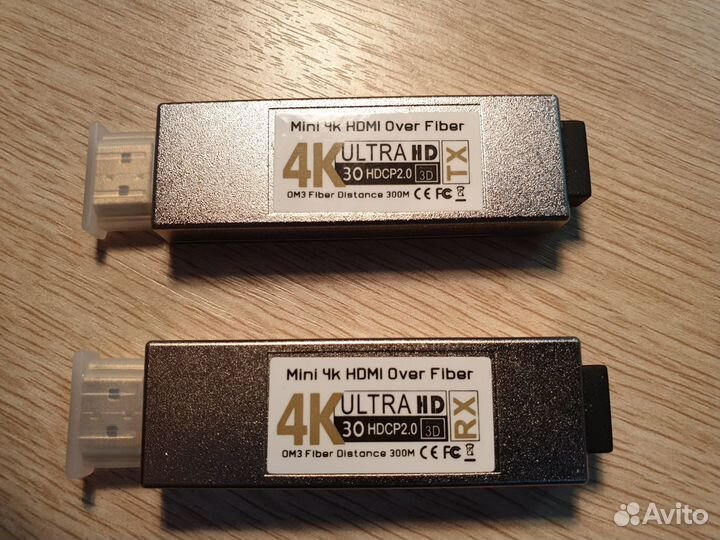 Hdmi 4K удлинитель по оптоволоконному кабелю