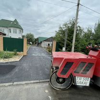 Асфальтирование, укладка асфальтная крошка