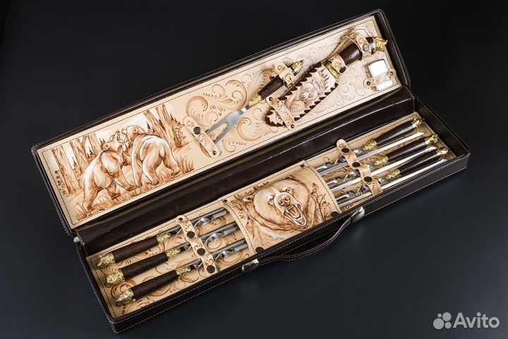 Подарочные шампура в чехле