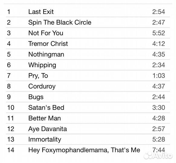 Pearl Jam - Vitalogy CD Rus