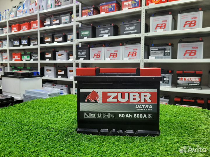 Аккумулятор zubr ultra 60 Ah п.п