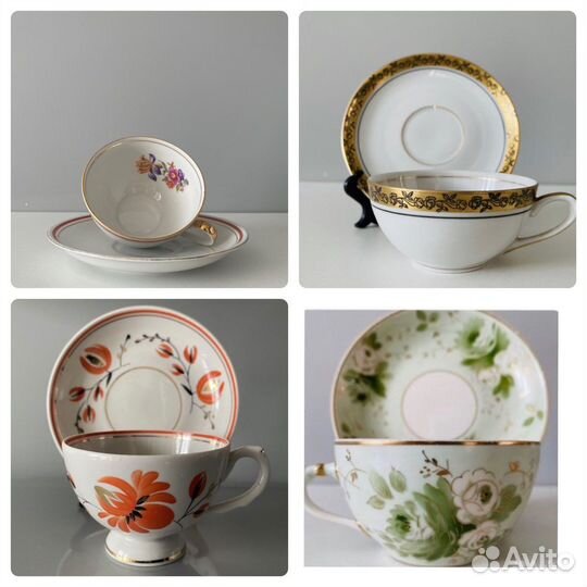 Чайные (кофейные) пары Гдр, Дулево пионы, Дфз