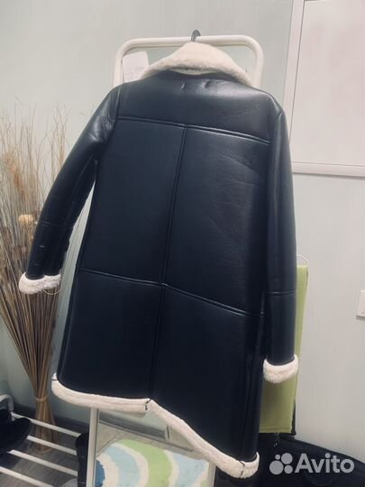 Дубленка авиатор женская 42