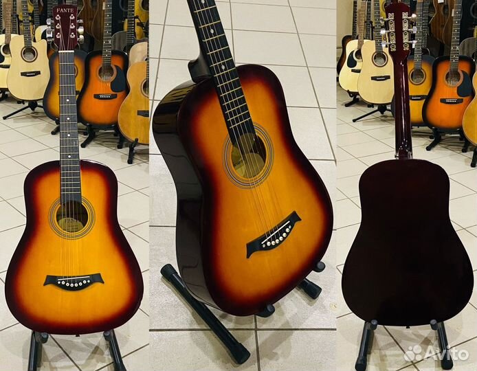 Гитара акустическая новая Fante FT-R38 B 3TS