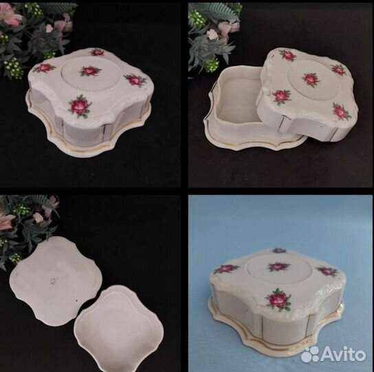 Шкатулки и бонбоньерка фарфор