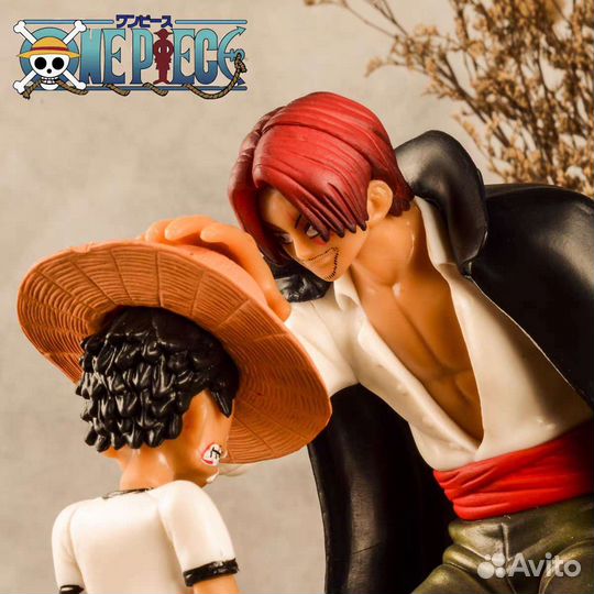 Ван-Пис Луффи и Шанкс аниме фигурка One Piece 18см