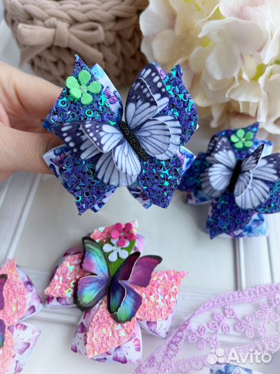 Бантики для модниц ручной работы