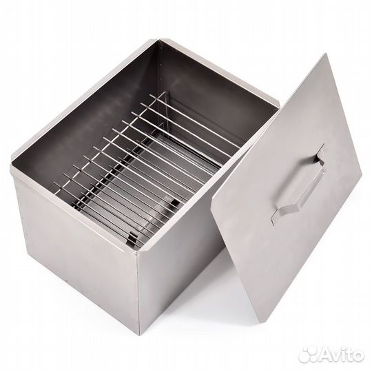 Коптильня из нержавеющий стали двухярусная D480mm