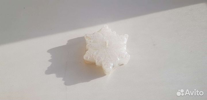 Свеча Новогодняя Снежинка