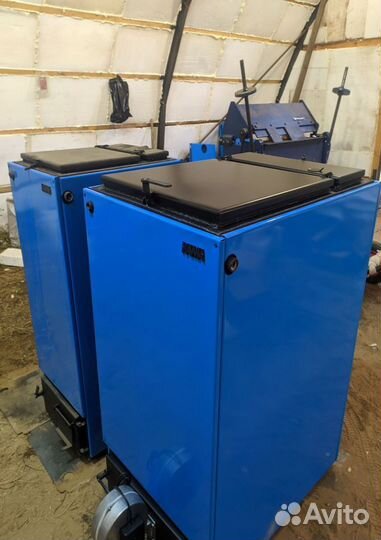 Пиролизный котел 8-16ч на дровах, до 3 сут на угле