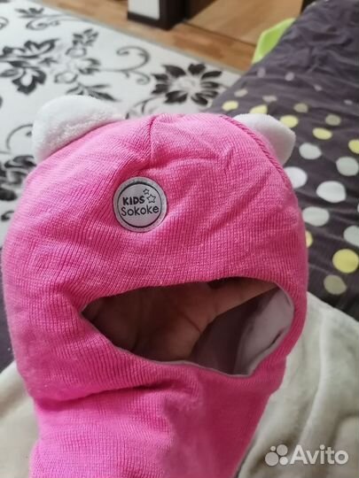 Шапка шлем для девочки