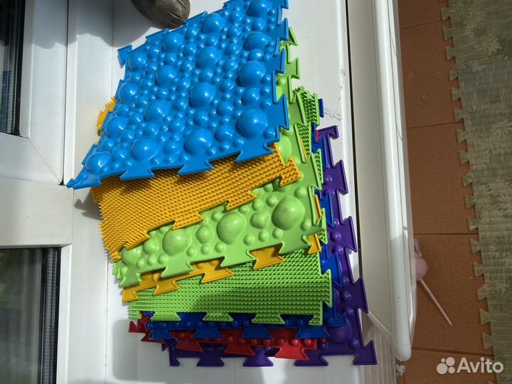 Детский коврик пазл ортопедический