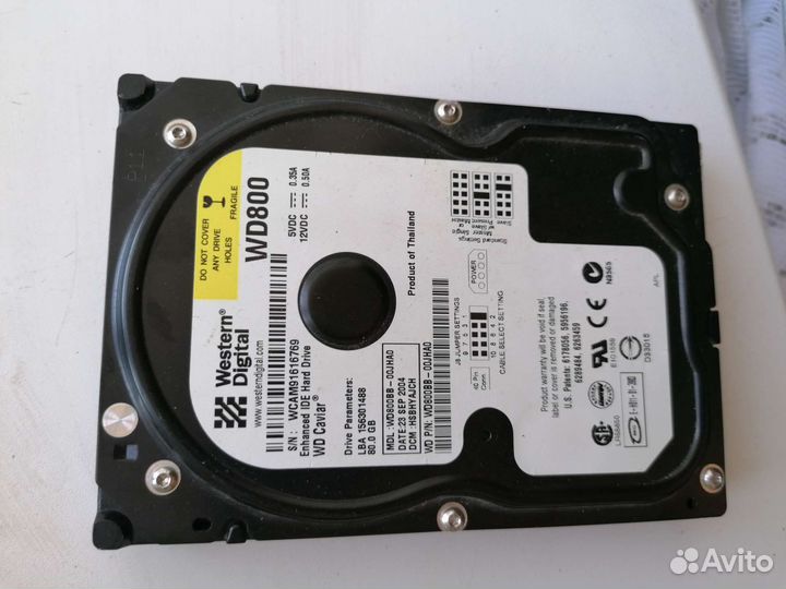 Жесткий диск 80 gb