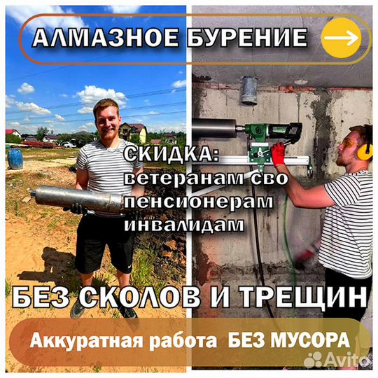 Алмазное бурение бетона