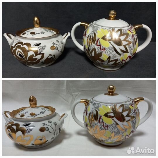 Фарфоровые сахарницы лфз, вербилки, ГДР, дулево