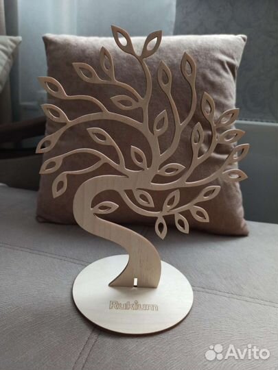 Подставка для украшений в форме дерева, фанера