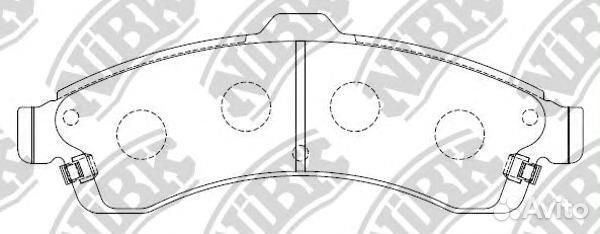 Колодки тормозные chevrolet trailblazer 0