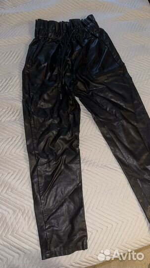 Брюки кожаные