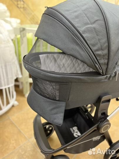 Коляска 2 в 1 Mowbaby zoom черный