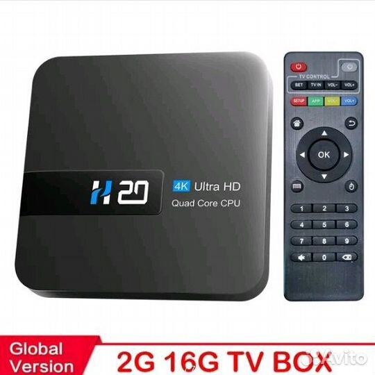 Андроид тв приставка Android 10,0, 2 + 16 гб, 4K
