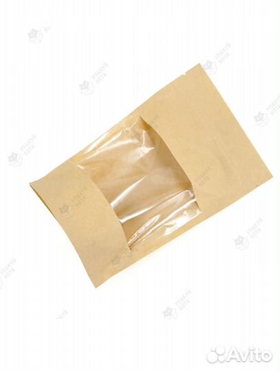 Крафт пакеты с окошком