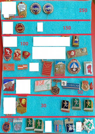 Значки комсомол и другие