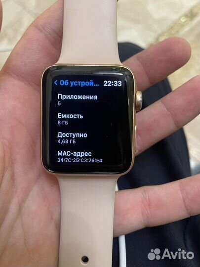 Часы apple watch series 3 42 mm