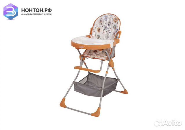 Стульчик для кормления Selby 252 Совы оранжевый