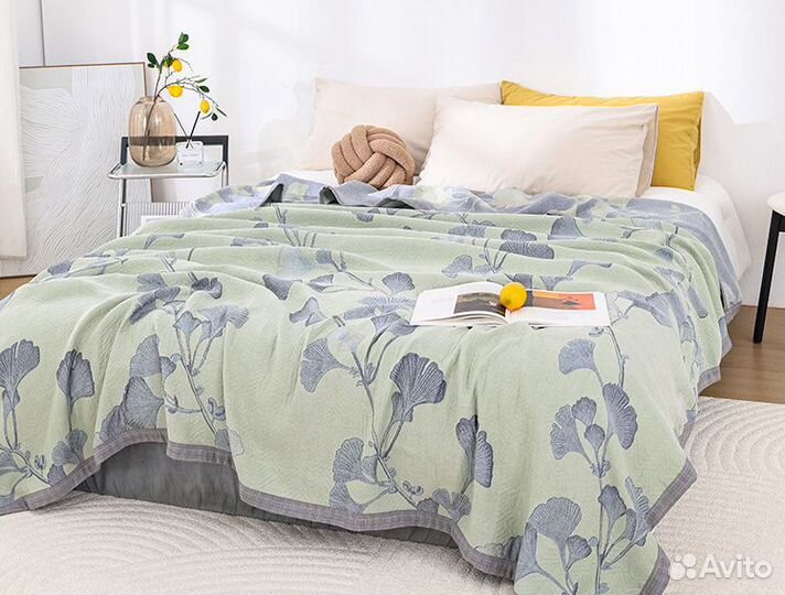 Плед 230х250 см покрывало из 100% хлопка