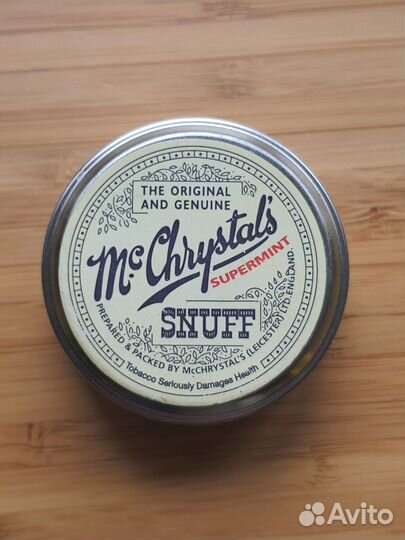 Коробочка от нюхательноготабака McChrystals