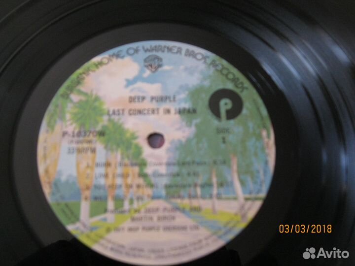 Винил Deep Purple Made in Japan 1977г