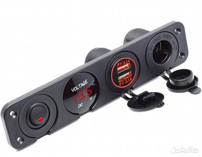 Панель управления 4 отверстия для авто, лодок