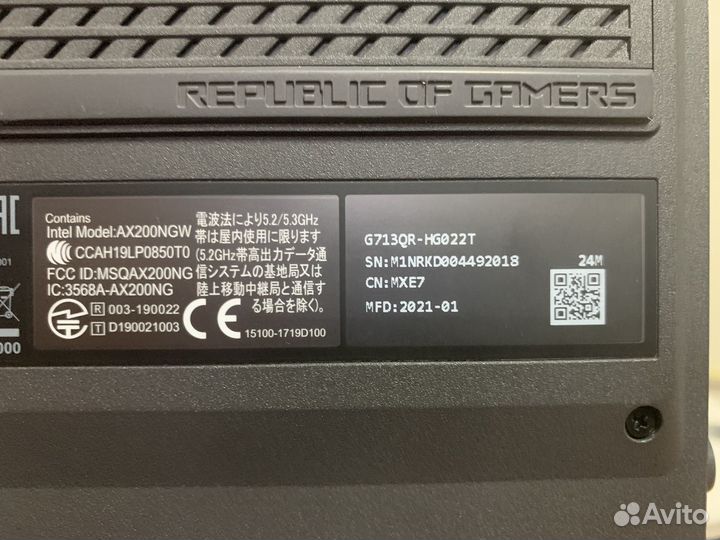 Asus ROG Strix G713QR-HG022T